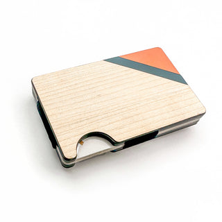 Minimalist Wallet - Corner Orange