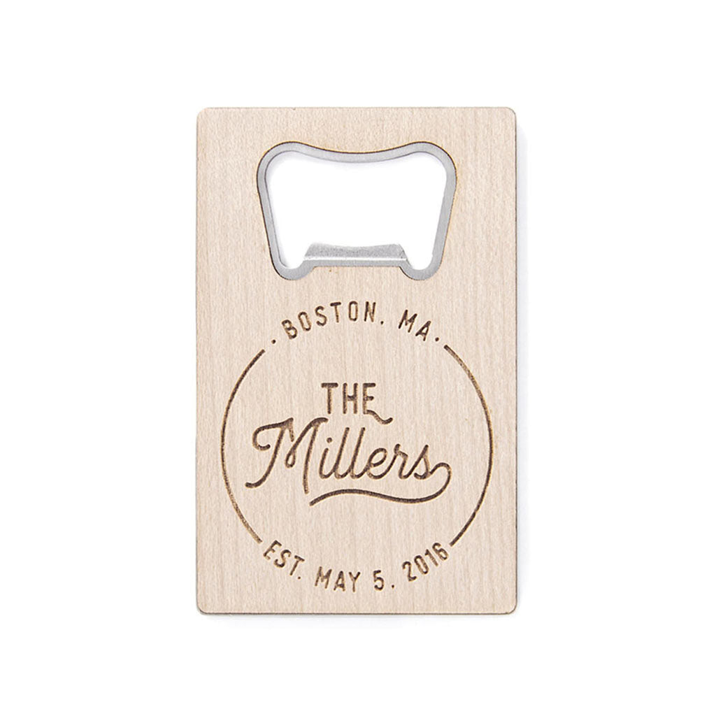 Personalized Credit Card Bottle Opener Favors