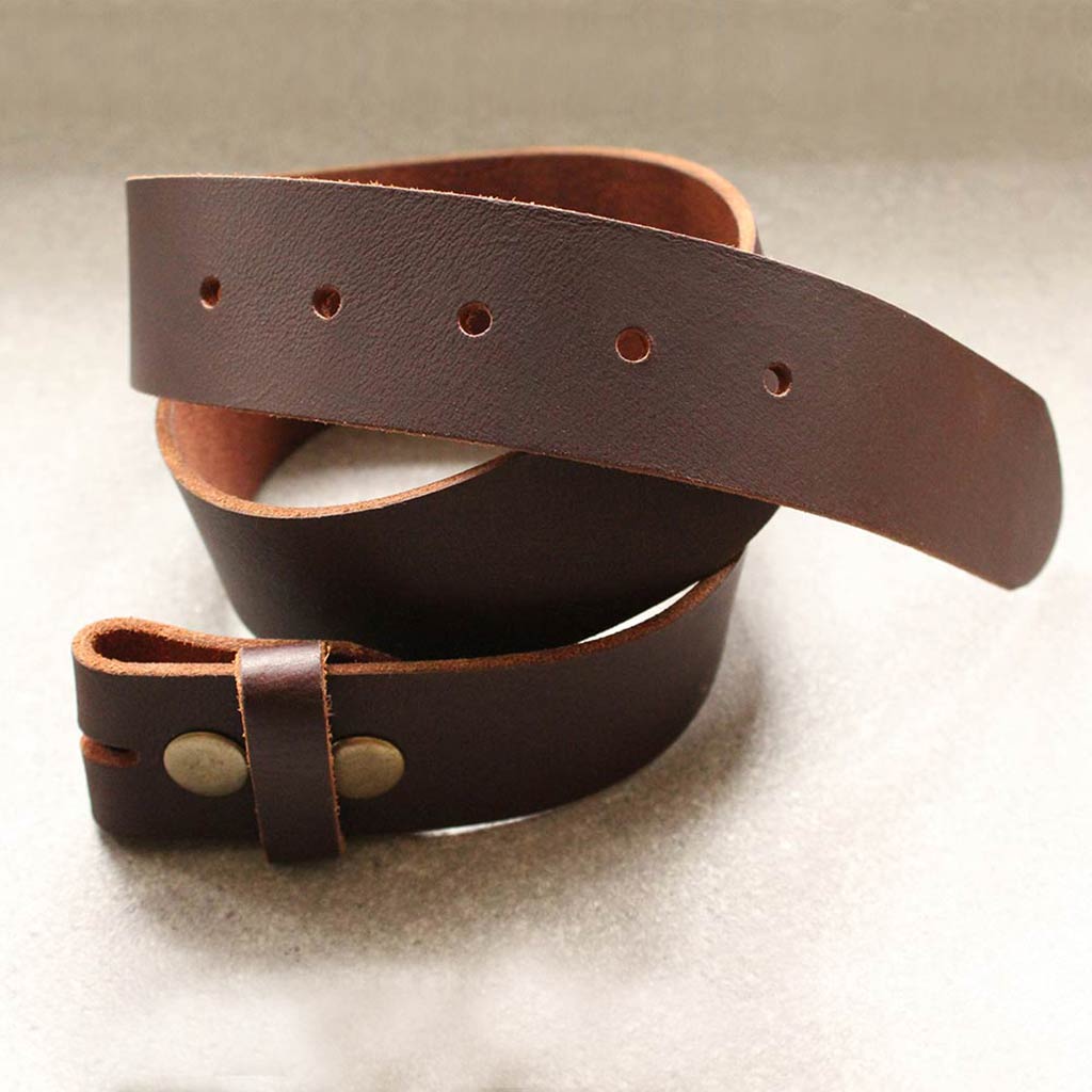 LIght Brown Belt with Black Buckle and dark edges — Boone's Lick Road  Leather Co.